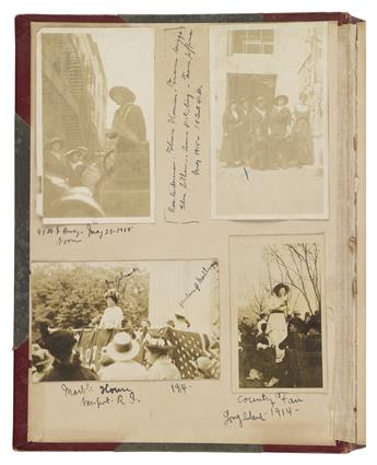 (WOMEN.) Scrapbook compiled by suffragist Florence Harmon.